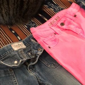 Little girls jeans, five pair